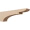 Ekena Millwork 6"W x 36"D x 12"H Thin Yorktown Rough Cedar Woodgrain TimberThane Corbel, Primed Tan CORUR06X36X12YORRCPR - alternate 1